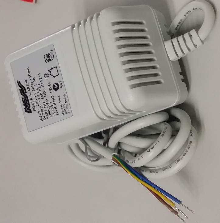 Ness Alarm System Power Supply - 17volt AC 1.4Amp + Earth