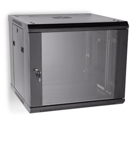 19" 9 RU 550mm Hinged Deep Wall Mount Cabinet