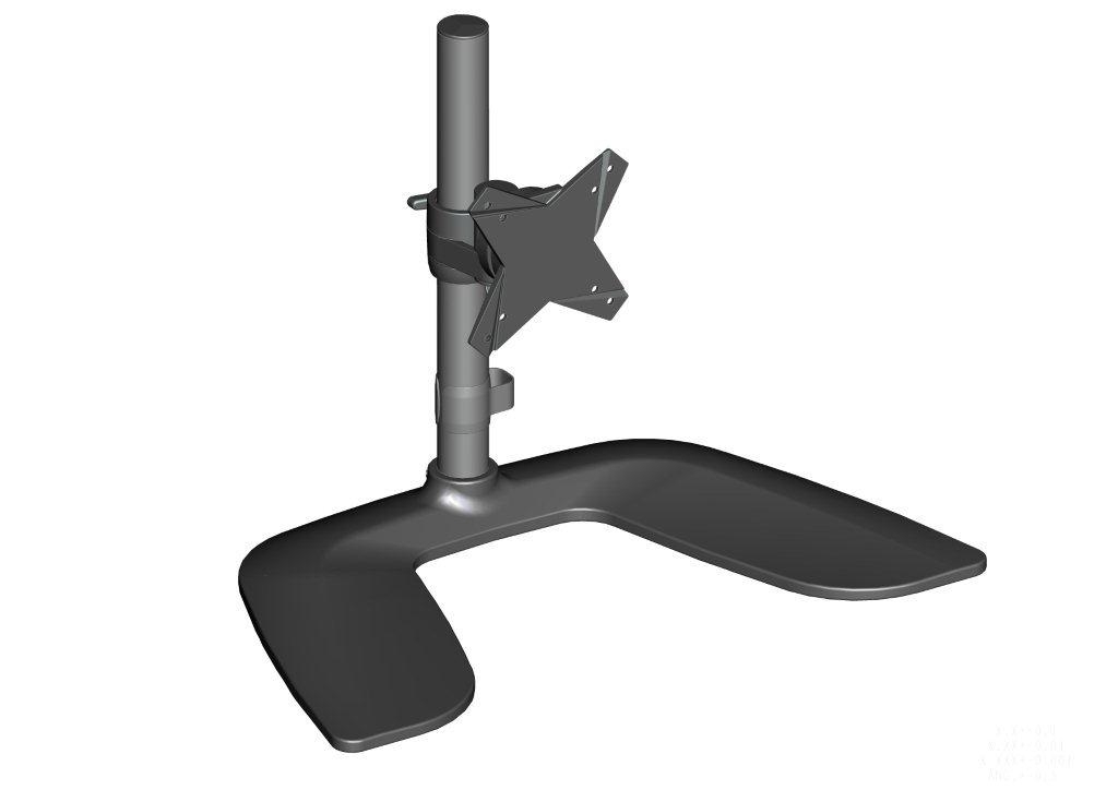 Brateck Free Standing Single LCD Monitor Stand from 13-27"