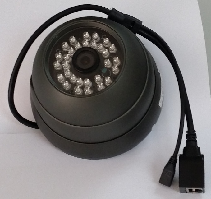 HD 720P real-time P2P IP Digital Dome IR Camera