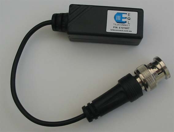EQL BNC Male Video Balun RJ45 Jack 100mm Tail E10180T