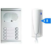 Golmar Intercom 8 Unit Stadio Audio kit (4+n)