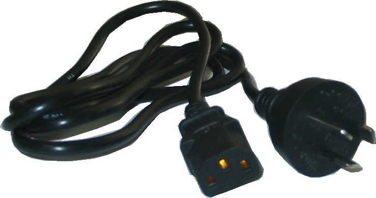 AC Power Cables to suit most PC's, Monitors, Scanners, PS3, Xbox