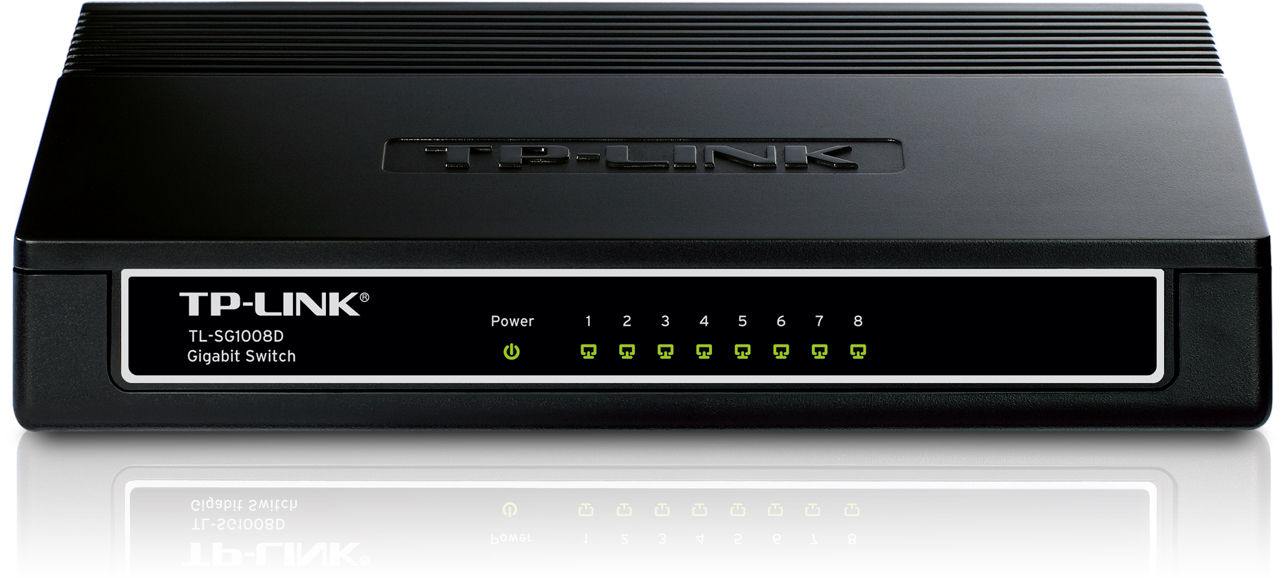 TP-LINK TL-SG1008D 8-port Desktop Gigabit Switch, 8 10/100/1000M
